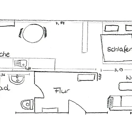 Diekblick - Kleiner Deichhof Appartement